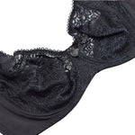 Large Size Bras For Women Flower-Dotted Unlined Underwire Female Underwear Lace Sexy Lingerie Top B C D DD E F Cup