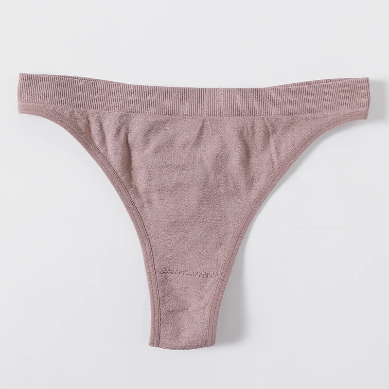 M-XL Women's Thongs Seamless G-string Brazilian Panties Sexy Underwear Cotton Briefs Low Waist Thongs Ladies Lingerie
