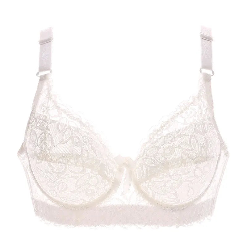 Sexy Lace Push Up Women Bra Underwear Thin Cup Underwire Bralette Plus Size 75-105 B C D Cup Ultra-thin Lace Sexy Bras