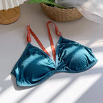 Women Push Up Bra Sexy Lingerie Bralette Wirefree Bra Sexy Deep Vneck Wireless Underwear Thin Seamless Bra Crossback Bra