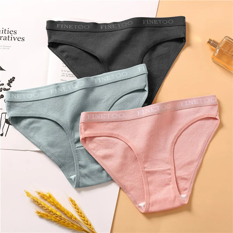 1Pc Cotton Women Panties Big Size M-2XL Briefs Sexy Brand Band Low Waist Underwear Ladies Fashion Panty Girls Intimates Lingerie