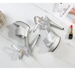 Womens High Heels Sandals 13cm Sexy Stripper Party Pumps Shoes Women Gladiator Platform Candy Color Sandals9j4r
