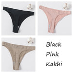 3Pcs/Set Women Brazilian Panties High Rise G-string Thongs Female Underpants Sexy Lingerie Sports Seamless Underwear M-XL T-Back