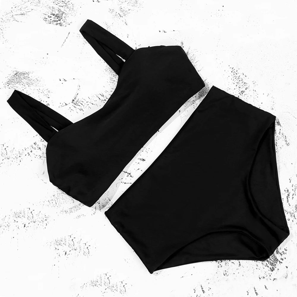 ZTVitality Brown Bikinis Wide Straps Push Up Bikini 2025 Padded High Waist Swimsuit Female Sexy Swimwear Women Brazilian Biquini