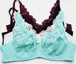 Bras For Womens Lingerie Floral Lace Bra Underwire Brassiere PerspectivePlus Size Bralette Female Sexy Underwear Tops