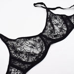 Womens Ultra-thin See Through Bras For Men Mesh Seamless Bralette Embroidery Sexy Lingerie Plus Size Brassiere