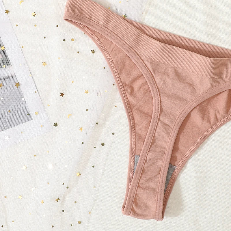Women Seamless Bra And Panties Set Sexy Ribbed Bra Top Low Waist Thongs Wire-free Brassiere No Pads Comfort Intimates M-XL