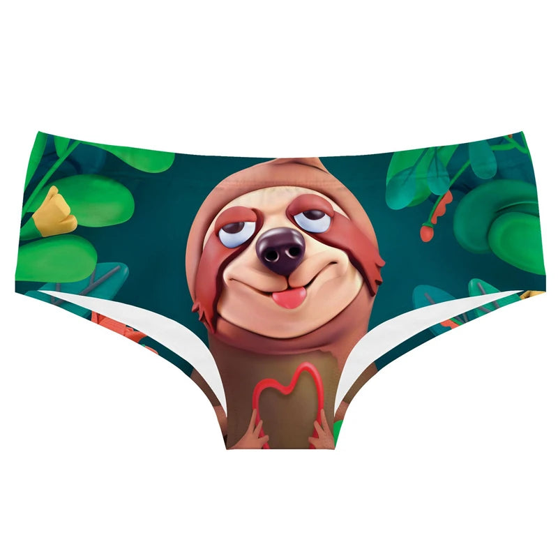 Original Valentine's Day Theme Printed Women Underwear Stretch Comfortable Panties Peach Hips Seamless Women Briefs
