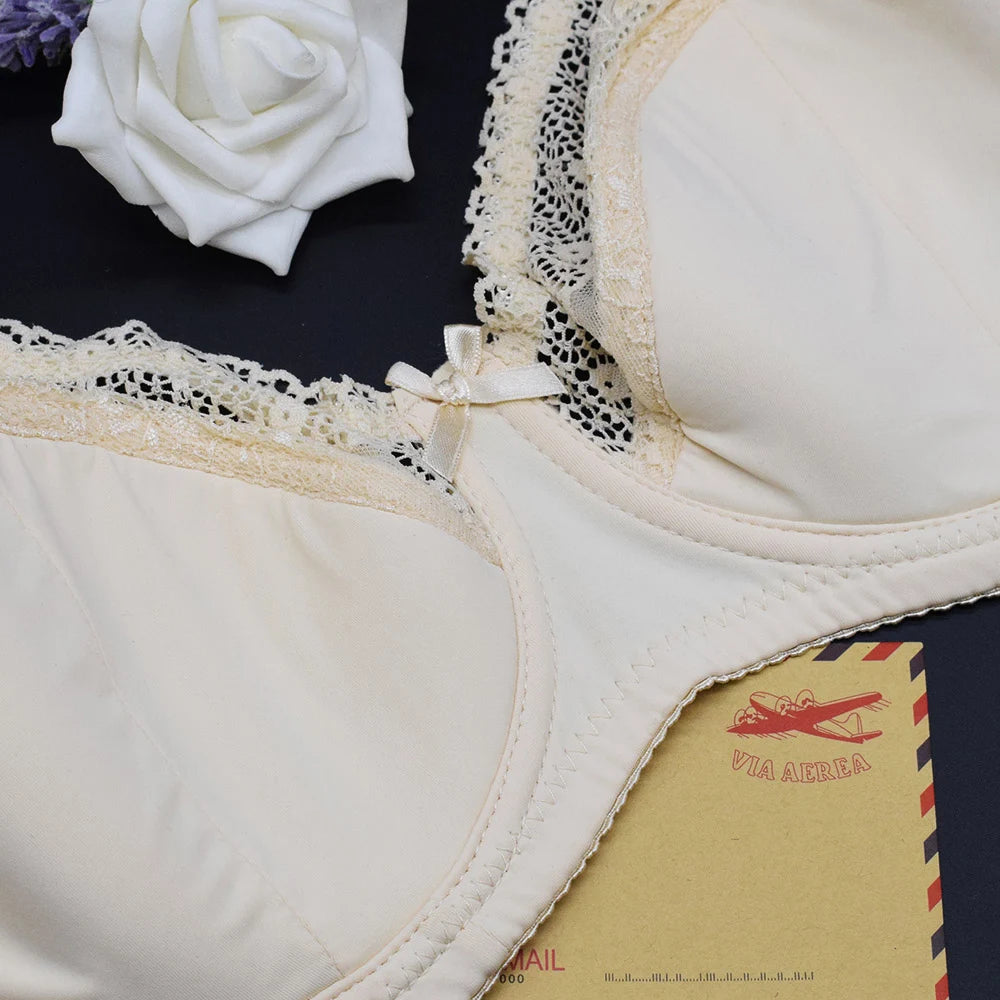 Plus Size Lace Bras For Women Lager Sexy Push Up Bra Bralette Comfortable Underwired Underwear Lingerie Tops BH D DD E F G Cup