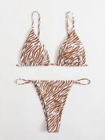 ZTVitality Zebra Print Push Up Bikini Sexy Bikinis 2021 New Arrival Padded Bra Low Waist Swimsuit Female Swimwear Women Biquini