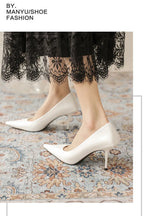Pumps shoes Women Fashion Office Basic High Heels Work Lady Shoes Black Pink Green Thin Heels Brand Point Toe998