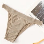 2PCS/Set Seamless Women Brazilian Panties Female Underpants High Leg Cut Underwear Sexy Lingerie Bikini Sports Briefs M-L