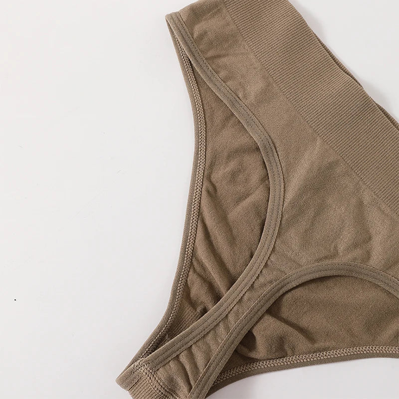 Sexy Women Bra Set Seamless Underwear High Waist Thongs Fashion Bralette Ribbed Tops Brassiere Basic Crop Top Female Lingerie