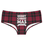 Merry Christmas Bells Print Women's Panties Low Waist Briefs Festive Comfortable Underwear Holiday Lingerie