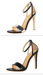 BIGTREE Shoes 11 cm High Heeled Sandals Women Summer Shoes Stiletto High Heels Open toed hollowed out Women Sandals Party Shoes