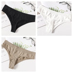 3Pcs/Set Thongs Women's G-String Sexy Female Seamless Underwear Breathable Panties Soft Sexy Lingerie Comfort Intimate