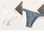 2PCS/Set Seamless Women Brazilian Panties Female Underpants High Leg Cut Underwear Sexy Lingerie Bikini Sports Briefs M-L