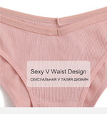 FINETOO 3PCS/Set Women's Underwear Cotton Panty Sexy Panties Female Underpants Solid Color Panty Intimates Women Lingerie M-2XL