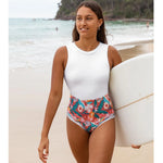 Striped Women One Piece Swimsuit High Quality Swimwear Printed Push Up Monokini Summer Bathing Suit Tropical Bodysuit Female