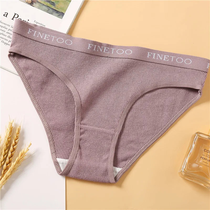 1Pc Cotton Women Panties Big Size M-2XL Briefs Sexy Brand Band Low Waist Underwear Ladies Fashion Panty Girls Intimates Lingerie