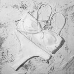 ZTVitality Sexy Solid Bow Bikinis Push Up Bikini 2021 Straps Padded Low Waist Swimsuit Bandage Swimwear Women Brazilian Biquini