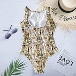 Striped Women One Piece Swimsuit High Quality Swimwear Printed Push Up Monokini Summer Bathing Suit Tropical Bodysuit Female