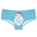 Seamless Milk Silk Lady Underpants Cartoon Santa Claus Reindeer Printed Women'sTriangle Pants Xmas Letter Print Panties