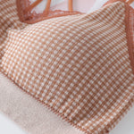 Gingham Lace Cross-Back Bralette Wireless Wrap Bra Sexy Lingerie Stretchy Beauty Cross Back Underwear Plaid Lace Trim Tube Bra