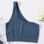 One Shoulder Tube Top Women Tops Seamless Underwear Sexy Sleeveless Lingerie Womens Crop Top Streetwear Fashion Camisole