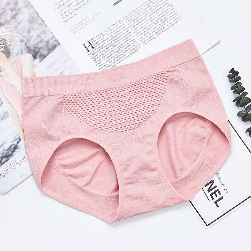 Plus Size Women Tummy Control Briefs Sexy Lingerie High Waist Underwear Female Soft Crotch Flexible Panties Comfort Intimates