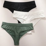 3Pcs/Set Thongs Women's G-String Sexy Female Seamless Underwear Breathable Panties Soft Sexy Lingerie Comfort Intimate