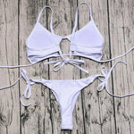 Sexy Hollow Out Micro Thong Bikini Women Swimwear Female Swimsuit Two-pieces Bikini Set Brazilian Bather Bathing Suit Swim Lady