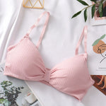 Push-Up Bras for Women Sexy Adjustable Straps Brassiere Wire Free Bra Seamless Underwear Solid Color Lingerie One Size