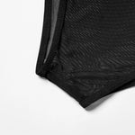 ZTVitality Black Ribbed Three Pieces Bikini 2025 New Padded High Cut Mesh Swimsuit Female Swimwear Women Beach Brazilian Biquini