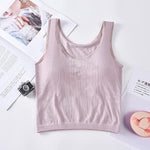 Women Tank Top Sexy Lingerie Female Camis Top Sleeveless Vest Underwear Knitted Top SexyTee Summer Tanks Padded Camisole