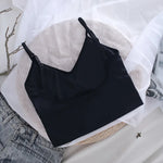 Women Crop Top Bandeau Bra Tube Top Female Cropped Sexy Seamless Underwear Lingerie Streetwear Low Back Bralette Removable Pads
