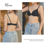 Backless Push-Up Bras For Women Seamless Underwear Sexy Lingerie 3/4 Cup Bralettes Wireless Brassiere Comfort T-Shirt Bra