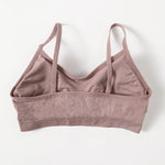 Women's Wireless Bra Sports Tube Top Ribbed Ruched Camisole Bralette With/Without Pads Underwear Sexy Lingerie M-L Intimates