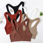 Seamless Bras For Women Bra Tops Wirefree Brassiere Unlined Deep Vneck Bra Comfort LingerieBralette Top Female Underwear