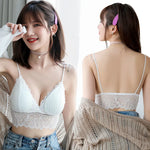 Floral Lace Bras Women Sexy Lingerie V-Neck Bralette Female Wire Free Underwear Beauty Back Push-Up Bra Brassiere