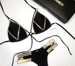 2024 Gold Stamping Women Bikini Set Sexy Padded Women Swimsuit Push Up Bikini Swimwear Summer Beachwear Brazil Bathing Suit