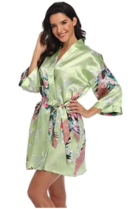 Rayon Robes Women Nightwear Flower Home Clothes Intimate Lingerie Casual Kimono Bath Gown Lady Sexy Night Dress Oversize 3XL