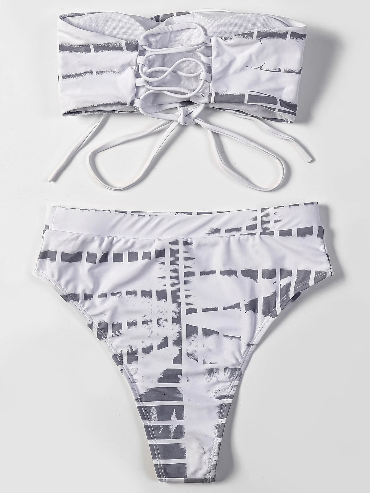 ZTVitality Print Strapless Sexy Bikinis High Waist Bikini 2025 New Arrival Padded Bra Bandage Swimsuit Brazilian Swimwear Women