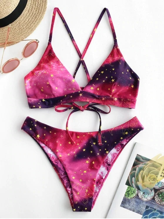 Sunflower Printed Bikini Set Sexy Swimwear Women 2021 Mujer Push Up Padded Biquini Bathers Bandage Bathing Suit Swimsuit Bikini
