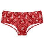 Merry Christmas Bells Print Women's Panties Low Waist Briefs Festive Comfortable Underwear Holiday Lingerie