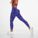Camo Seamless Leggings Women High Waist Yoga Pants Scrunch Butt Sports Leggings Booty Fitness Tights Gym Leggings Sportswear