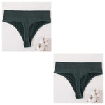 2Pcs/Set Women Panties High Waist Panties Sexy Bodyshaper Thongs Female Underpants Seamless Underwear Sports G-string Intimates