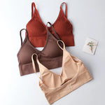 Women Tube Top U Back Crop Top Push Up Bra Sexy Lingerie Seamless Underwear Female Solid Color Sport Top Fitness Brassiere