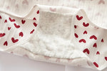1PC Cotton Panties Soft Underwear Women Mid-Waist Briefs Female Red Strawberry Hearted Print Design Ladies Sexy Lingerie Panty