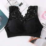 L-XXL Women Seamless Sexy Lace Bra Wireless Beauty Back Lingerie Push Up sports running Bra Cozy Chest tube Top bralette